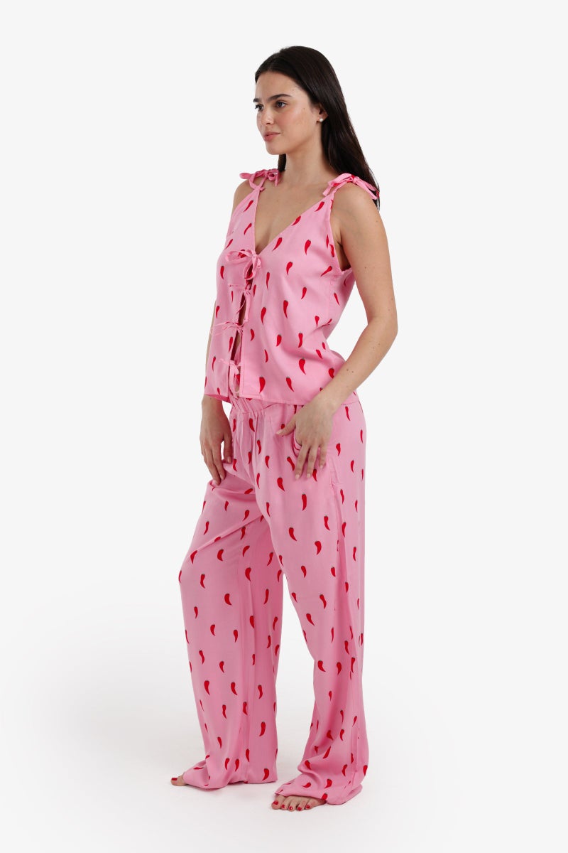 Carina Red Chili Peppers Printed Set - Image 2